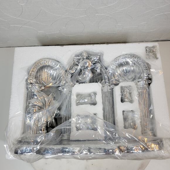 VTG Towle Christmas Nativity Set 14 Pcs Silver Plated Christmas Decor 4005374 - Picture 6 of 15